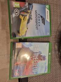 Forza Motorsport Xbox série X mais battlefield V Xbox one