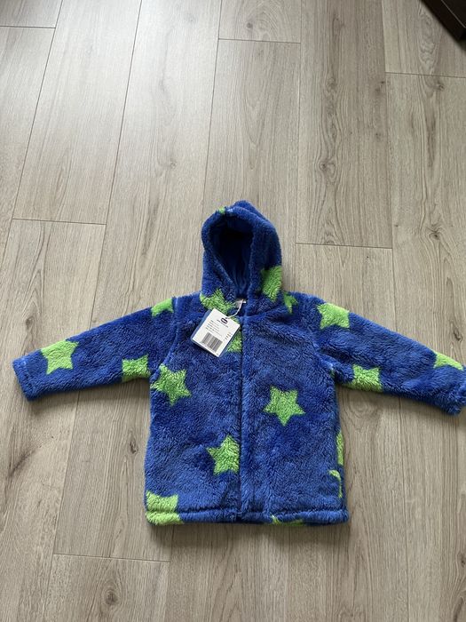 Chicco плюшева меховая кофта з капюшоном, теплий худі Нова, р. 92