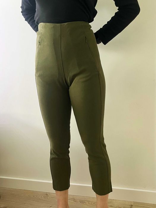 Spodnie cygaretki Risk Made In Warsaw XS 34 S 36 khaki zielone