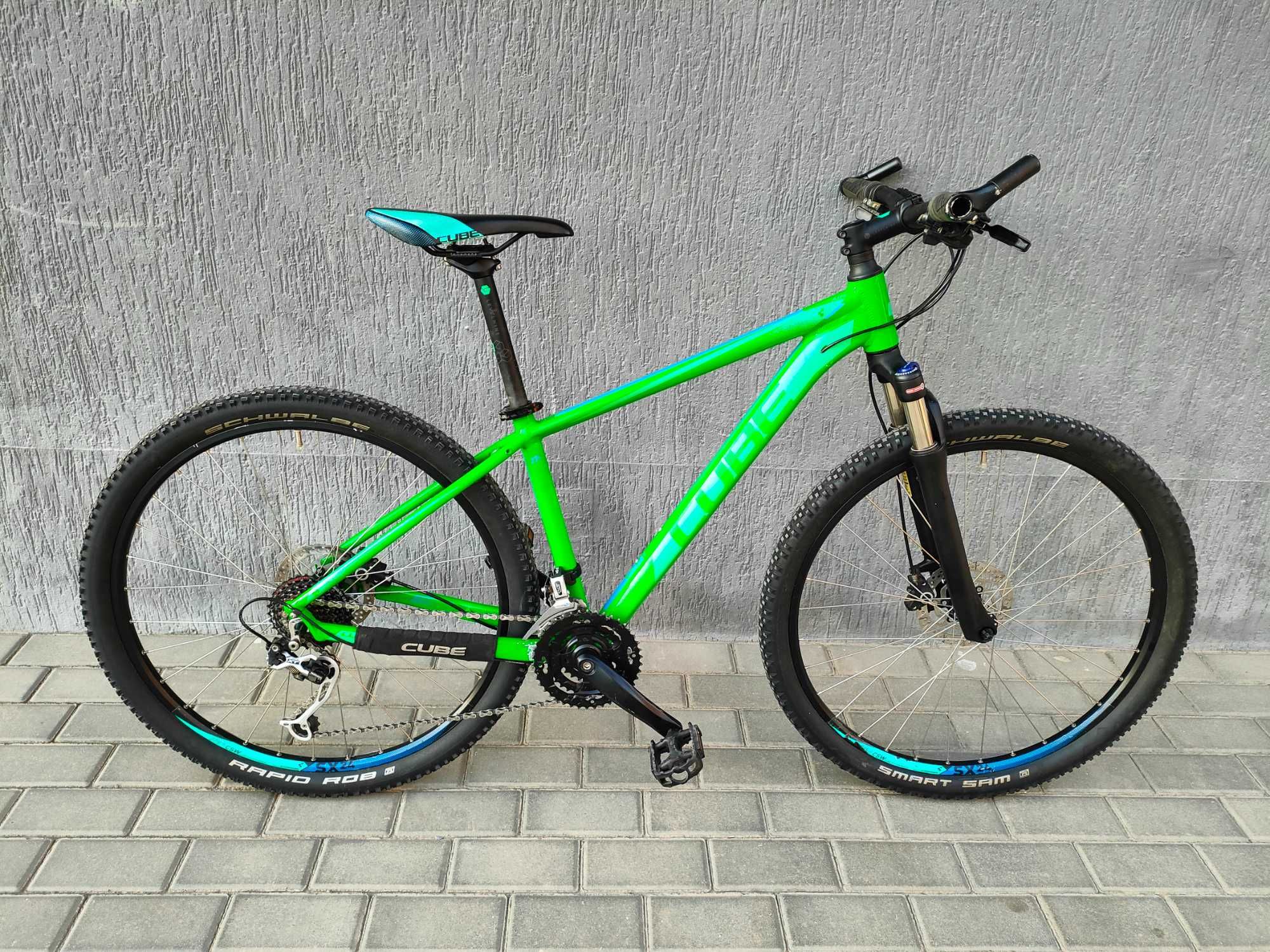 Продам велосипед Cube AIM SL 27.5 green-blue, S, Shimano Deore XT
