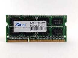 Оперативна пам'ять для ноутбука SODIMM ASint DDR3 2Gb 1333MHz