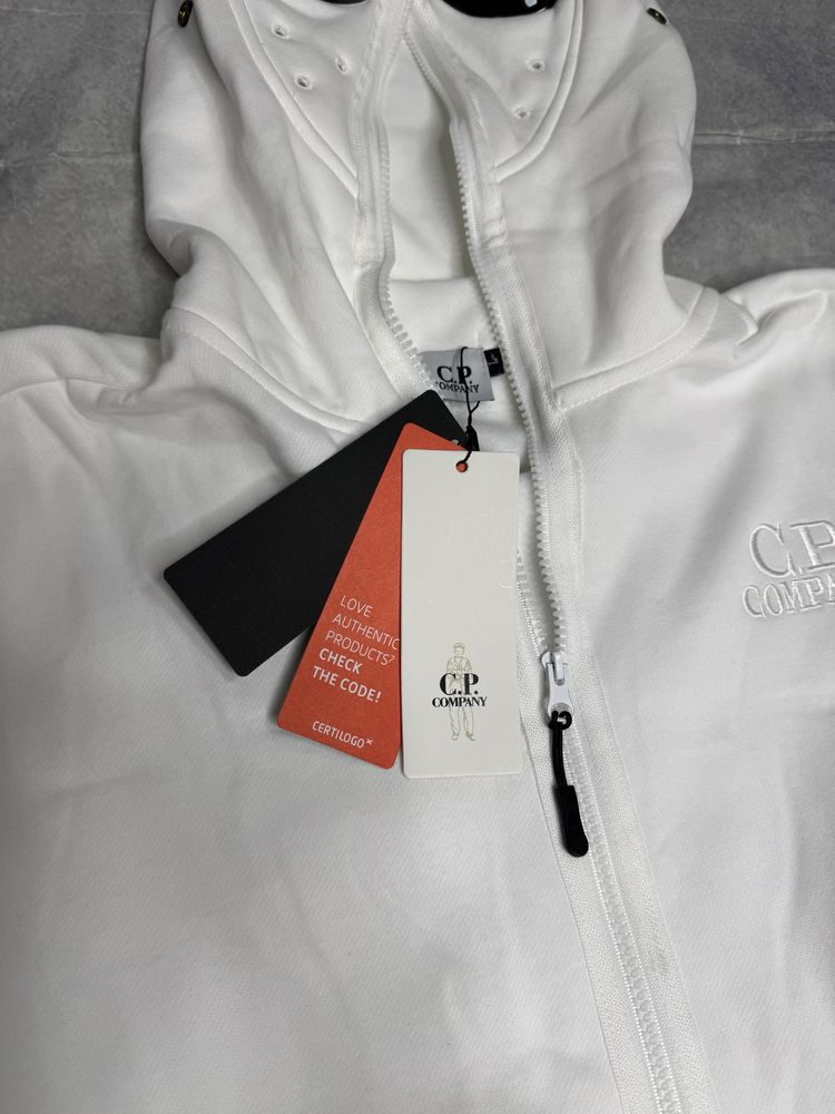 Кофта C.P. Company,Zip C.P. Company ,CP СП Компани, Black White M L XL