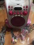 Kara Liquida zestaw karaoke CD USB  LED 2 x mikrofon mobilny