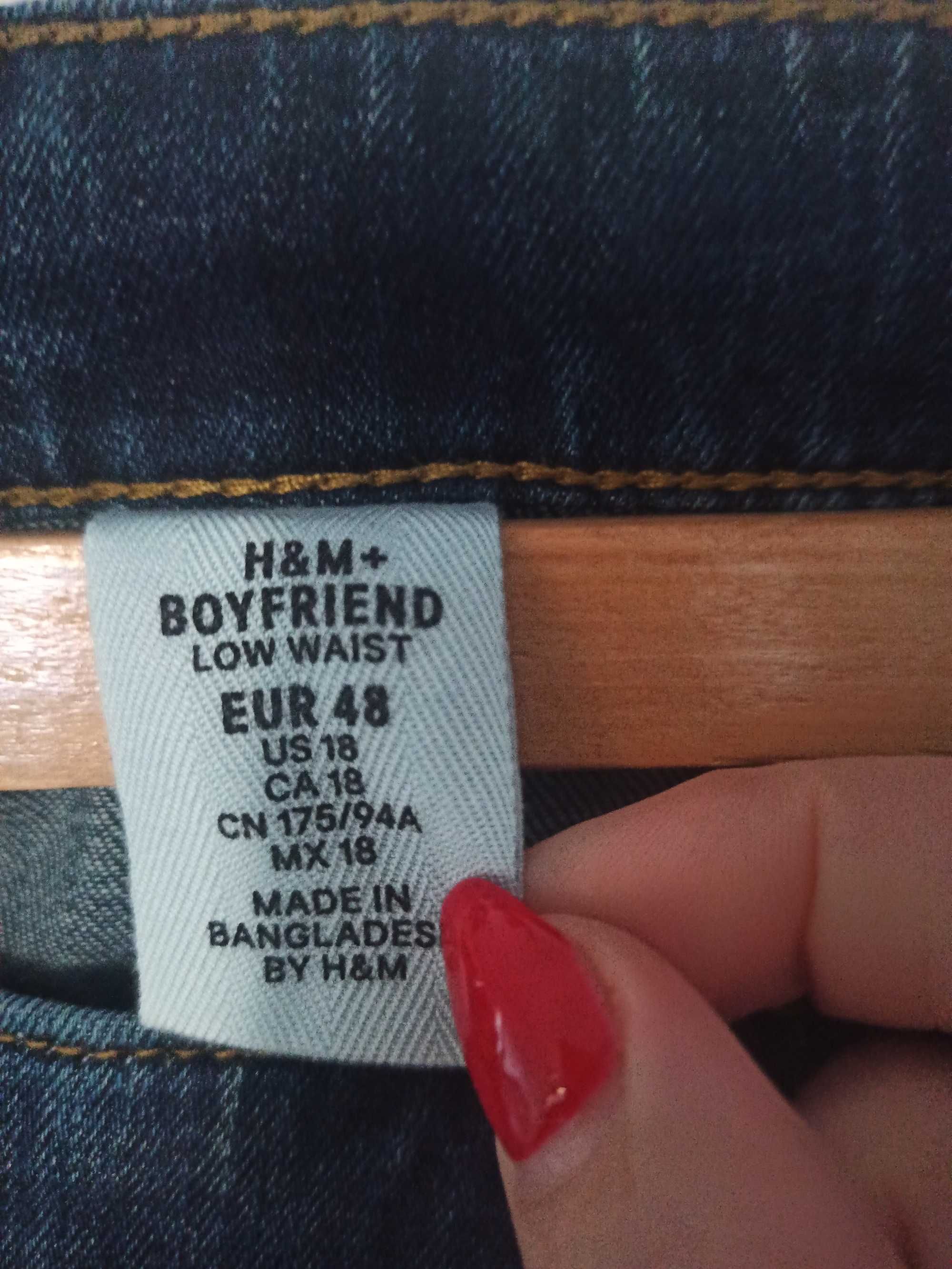 Jeansy boyfriend H&M rozm 48