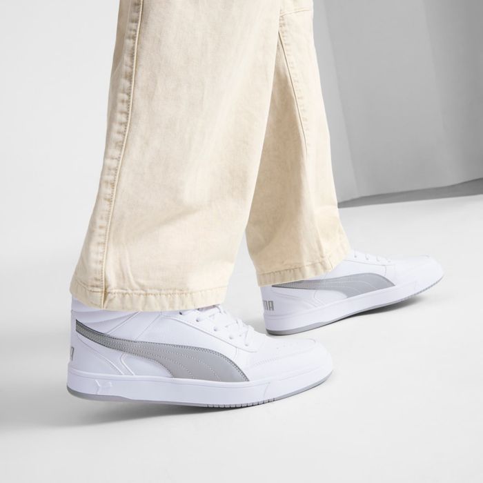 Чоловічі черевики Puma оригінал шкіряні осінь зима нові сірі пума