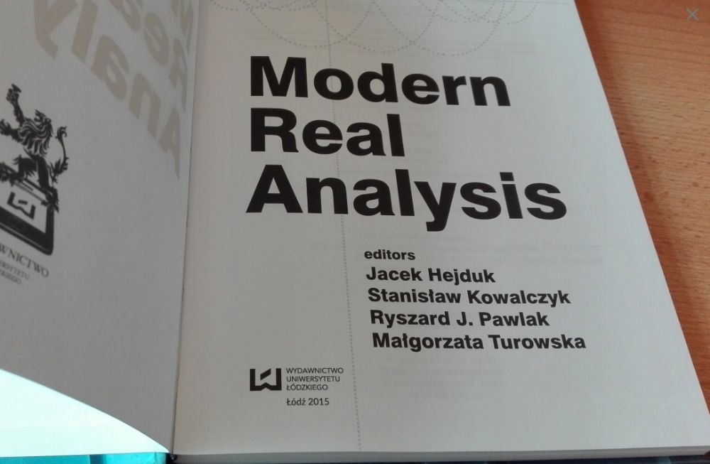 Modern real analysis / Hejduk Kowalczyk Pawlak