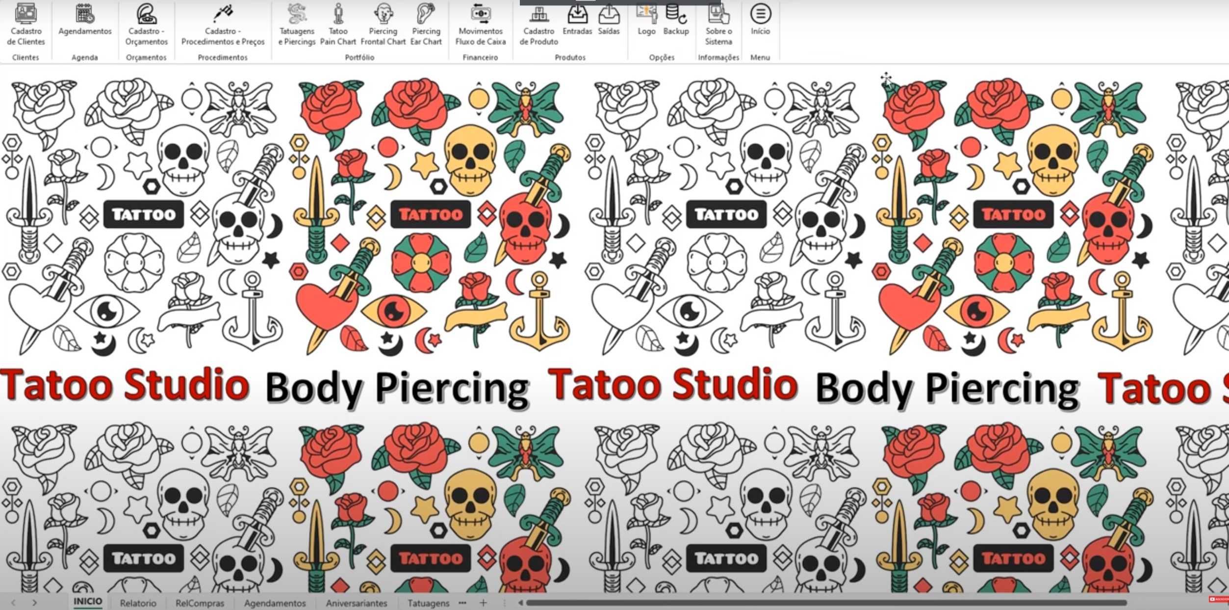 Sistema de Gestão de Estúdio de Tatuagem e Piercing