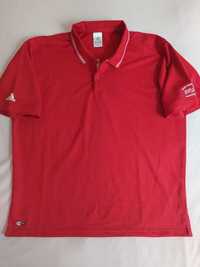 Koszulka polo Adidas Climalite Xl męska oddychająca czerwona