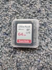 Sandisk - 64gb SDXC Ultra Plus для фотоаппарата. Торг.