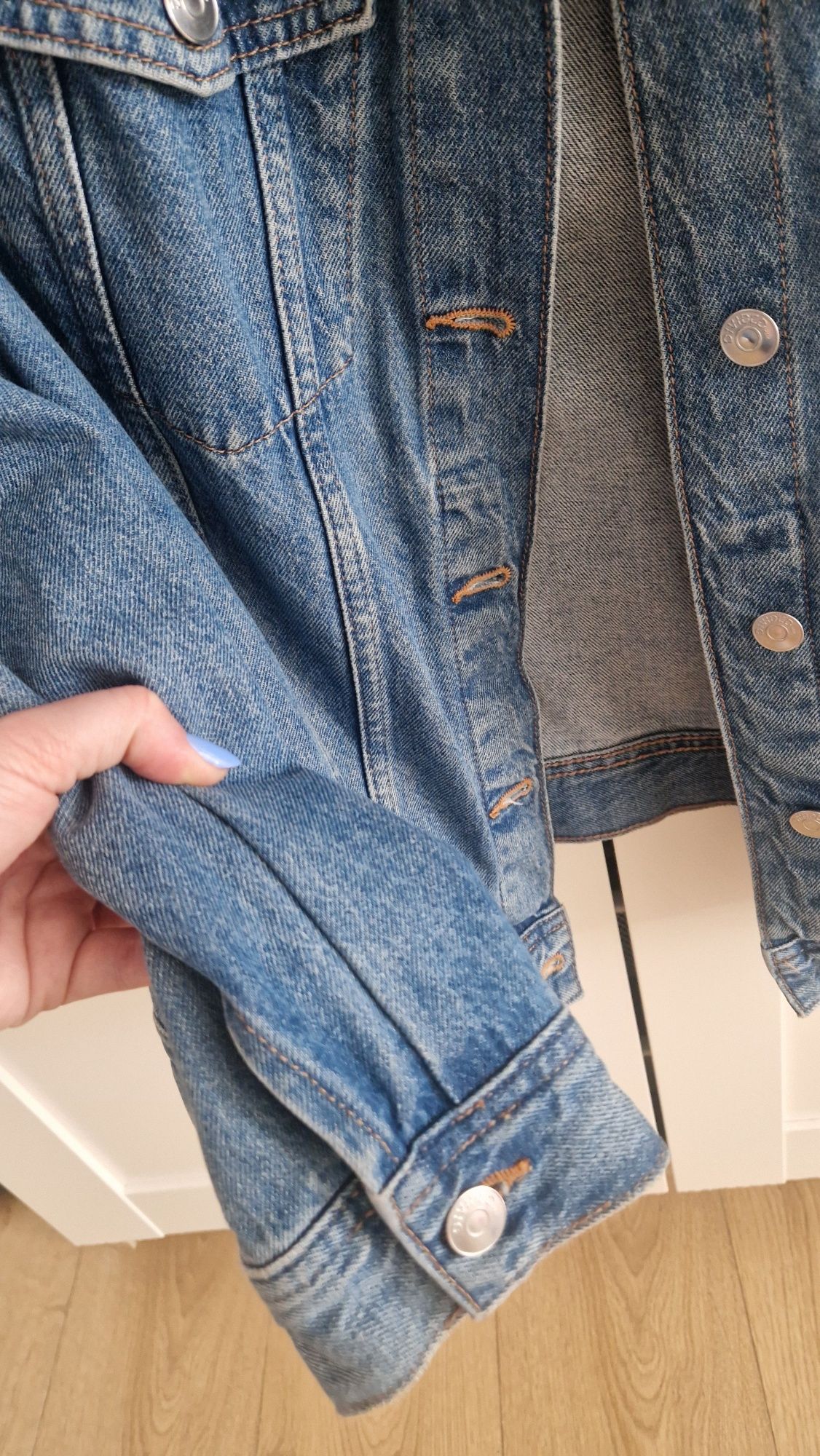 Kurtka dzinsowa jeansowa damska H&M S
