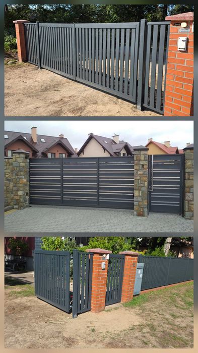 BRAMA NA WYMIAR suwana / skrzydłowa + MONTAŻ + szybki termin + AUTOMAT