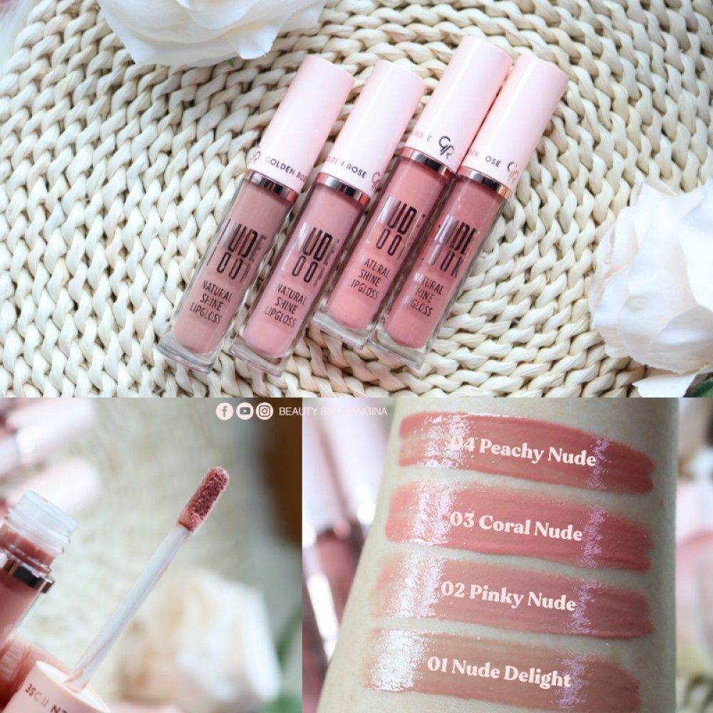 Рідка глянсова помада GOLDEN ROSE Nude Look Natural Shine Lipgloss