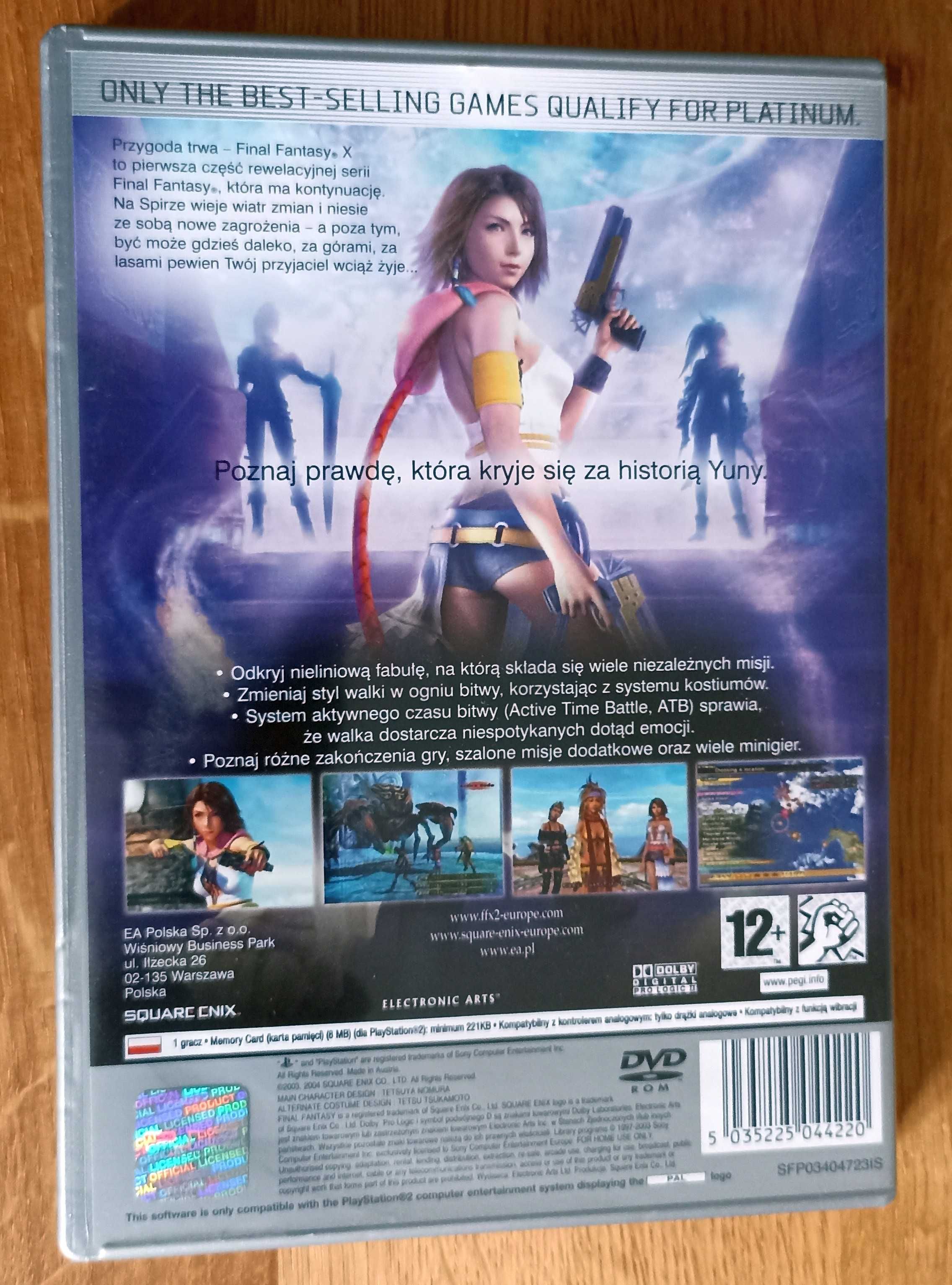 Final Fantasy X-2 - PS2 - Playstation 2 - PAL Polski - IDEALNY