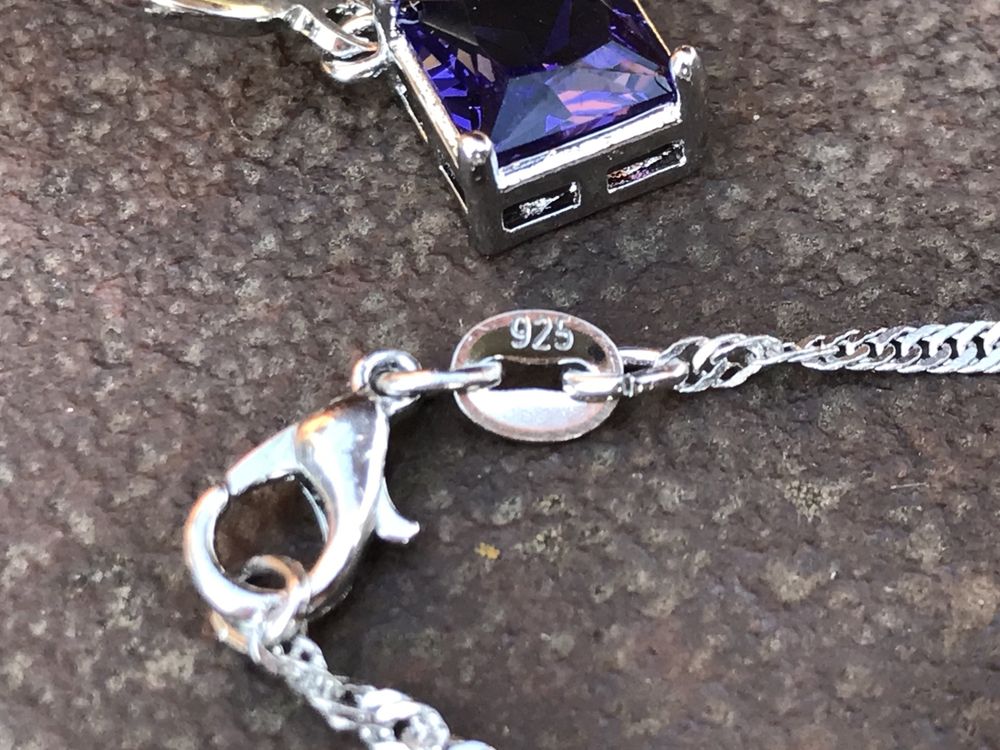 Срібний/Серебряный комплект 925 проби! Swarovski!