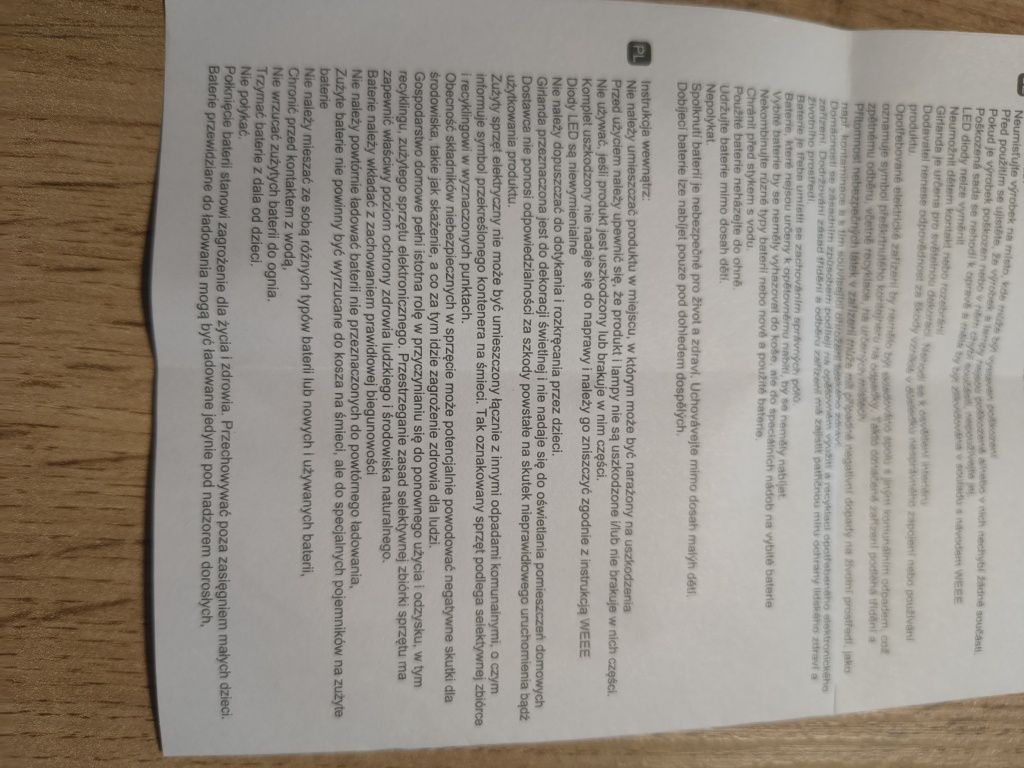 Sznur solarny, lampki ogrodowe LED 20 z białymi kwiatami - różami