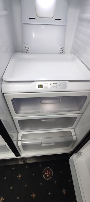 Холодильник Samsung side by side Чорне скло
