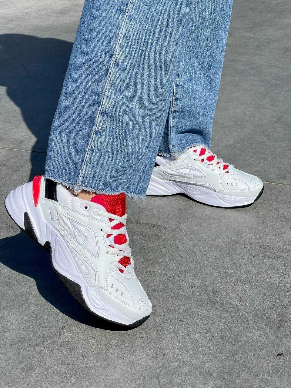 Жіночі кросівки Nike M2K Tekno ‘White Red’ (36-40)