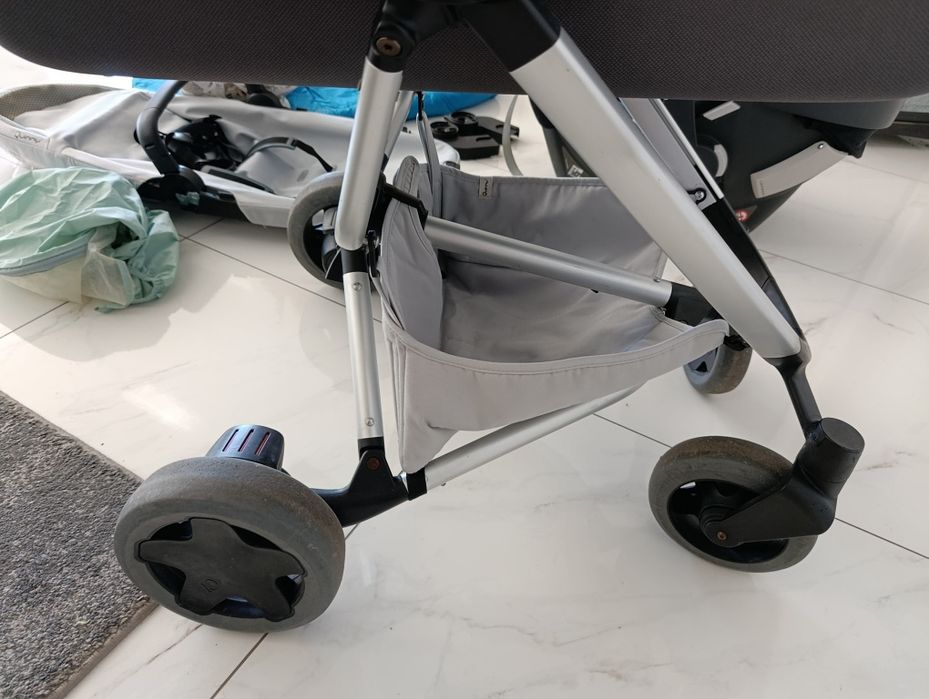 Wózek 3w1+baza 4w1 Cybex Quinny zapp flex plus duży zestaw dodatki bdb