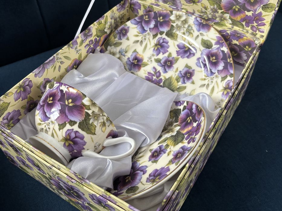 Filiżanki Carmani Bratki 2 sztuki