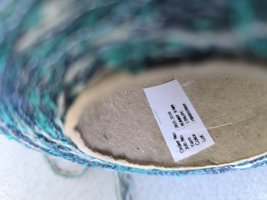Włóczka kolor zielona z jeans 1 kg