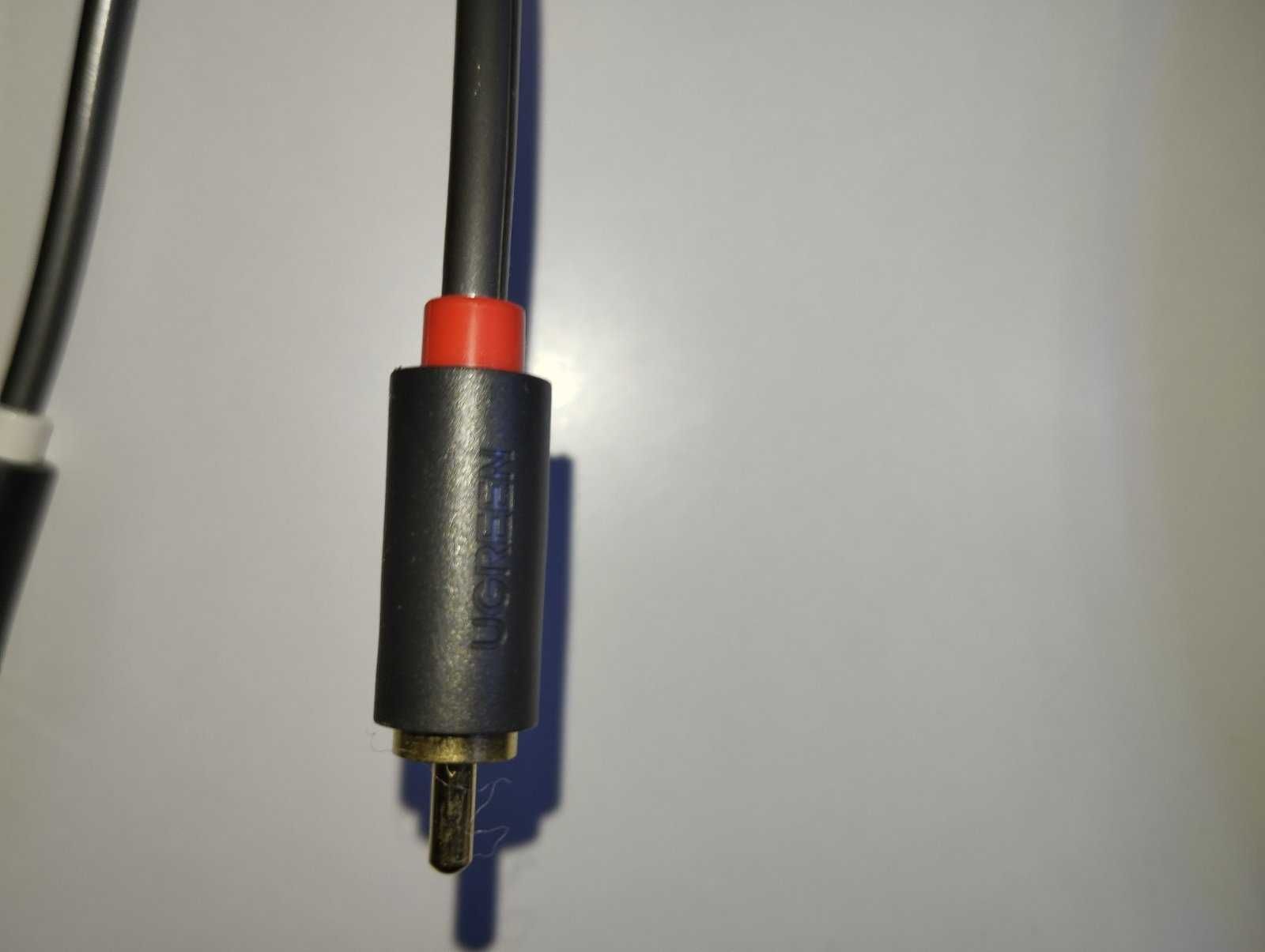 Przewód 2RCA (Cinch) do 2RCA (Cinch) UGREEN AV104 1m (czarny)