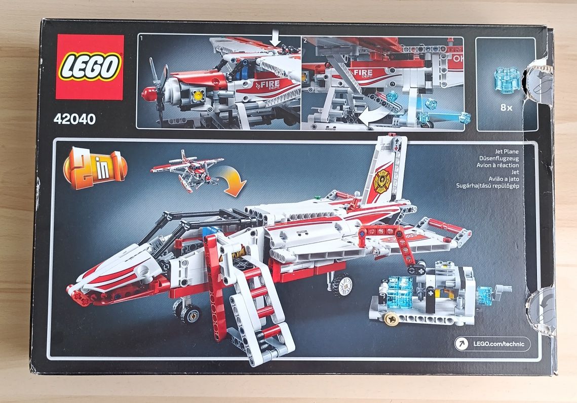 LEGO technic 42040 samolot strażacki