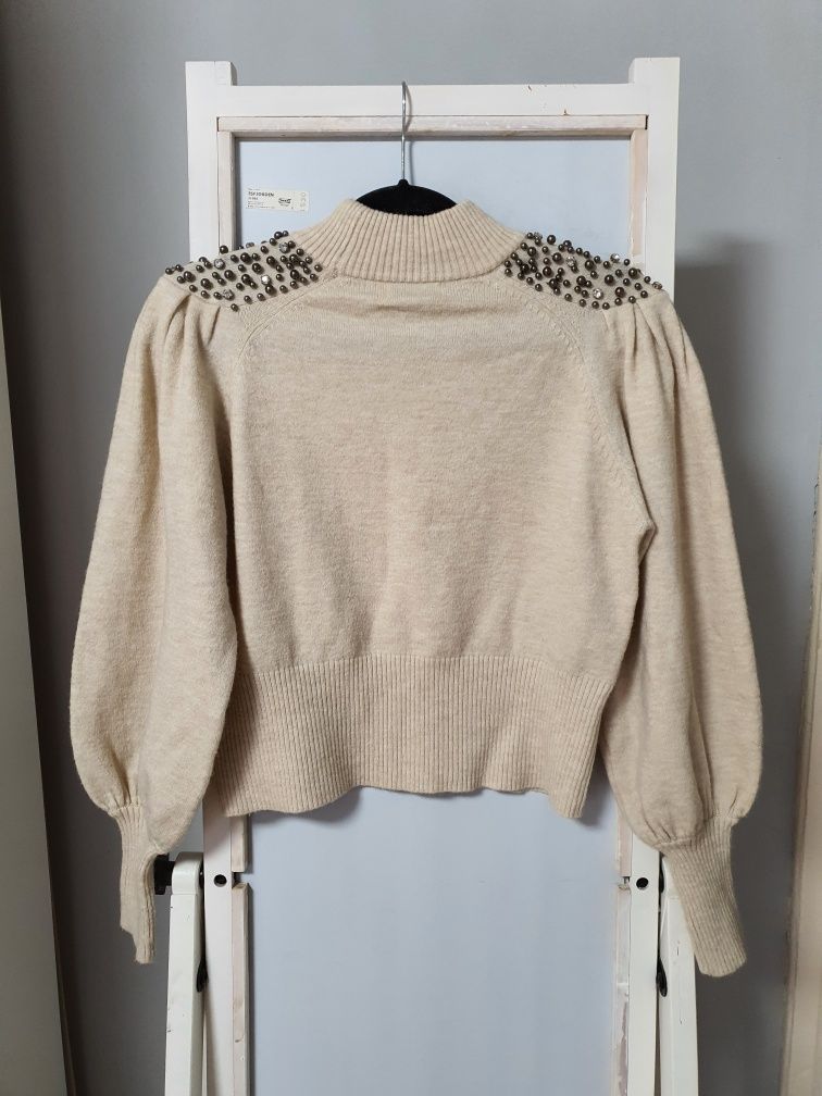 Beżowy Sweter Only S 36 półgolf