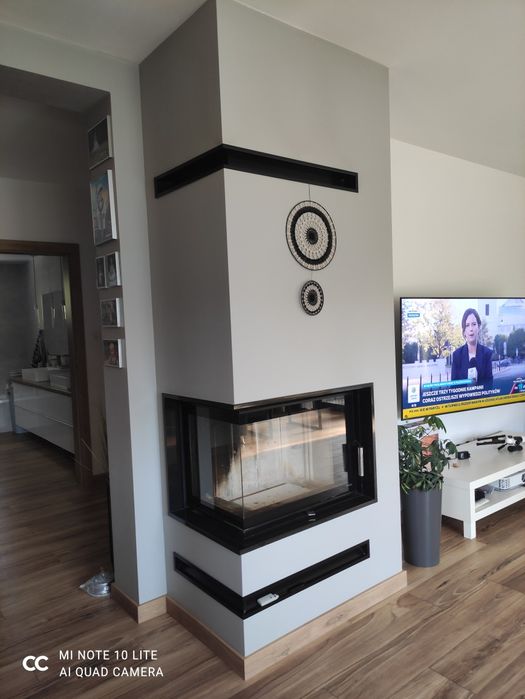 Kominki kominek Eco z szybą boczną