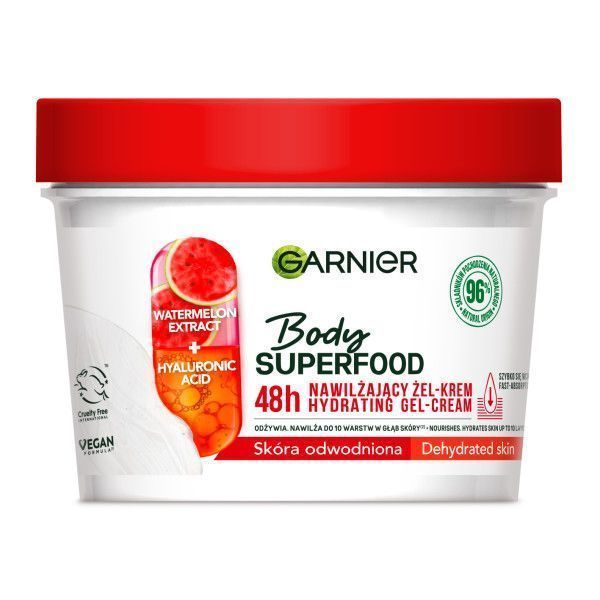 Garnier Body Superfood Watermelon Nawilżający Żel-Krem z Arbuza 380ml