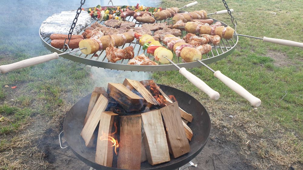 Ruszt do grilla nierdzewny okrągły 50cm -90 różne średnice do trójnogu