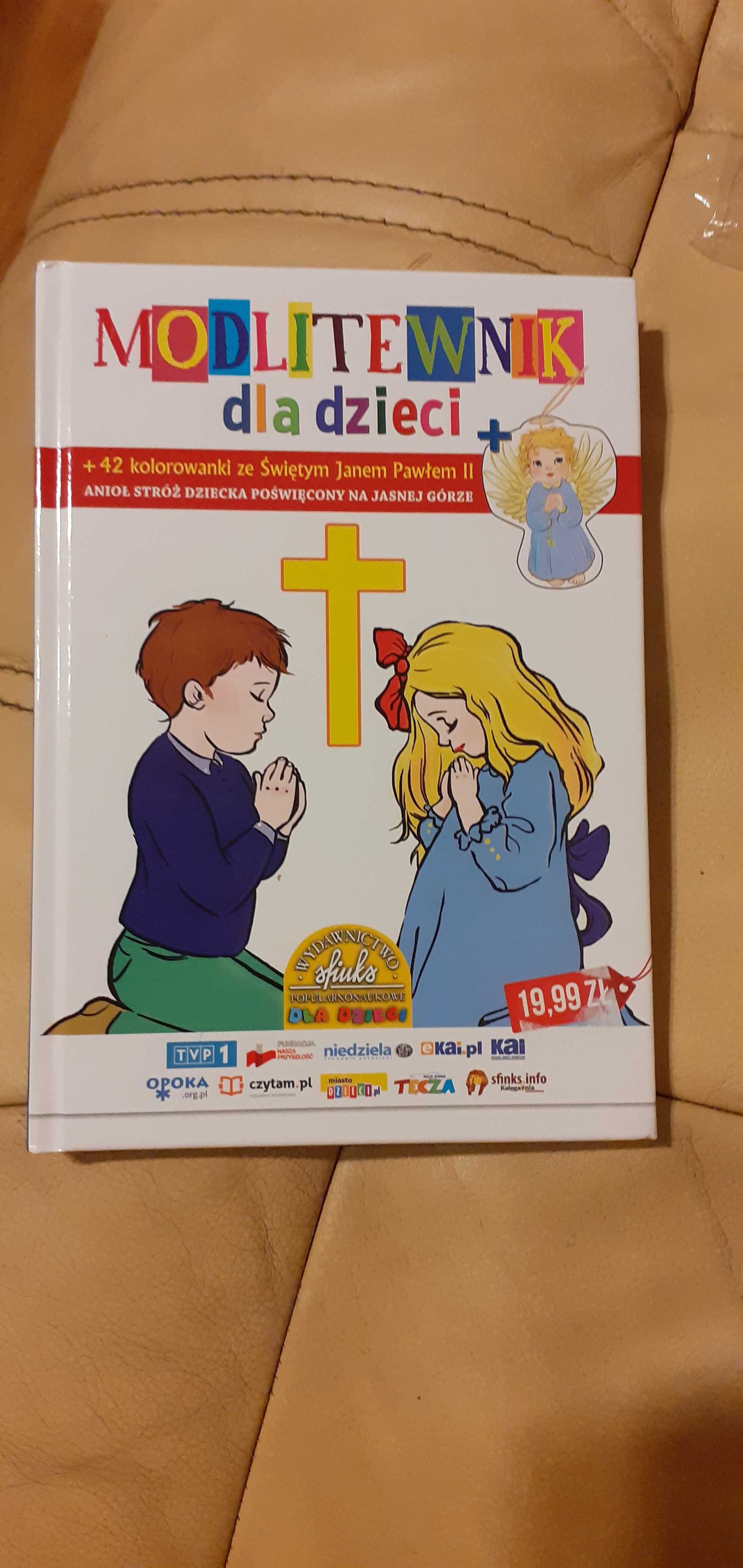 Modlitewnik dla dzieci + 42 kolorowanki + Anioł Stróż na prezent