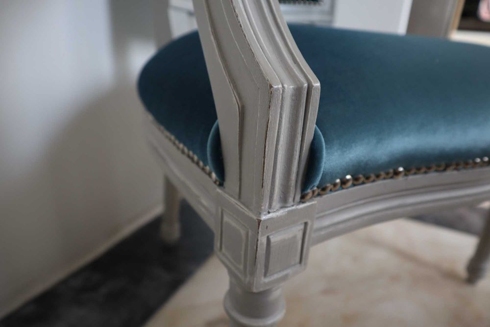 Cadeira “Aurora” – Peça única restaurada à mão | Estilo Luís XVI