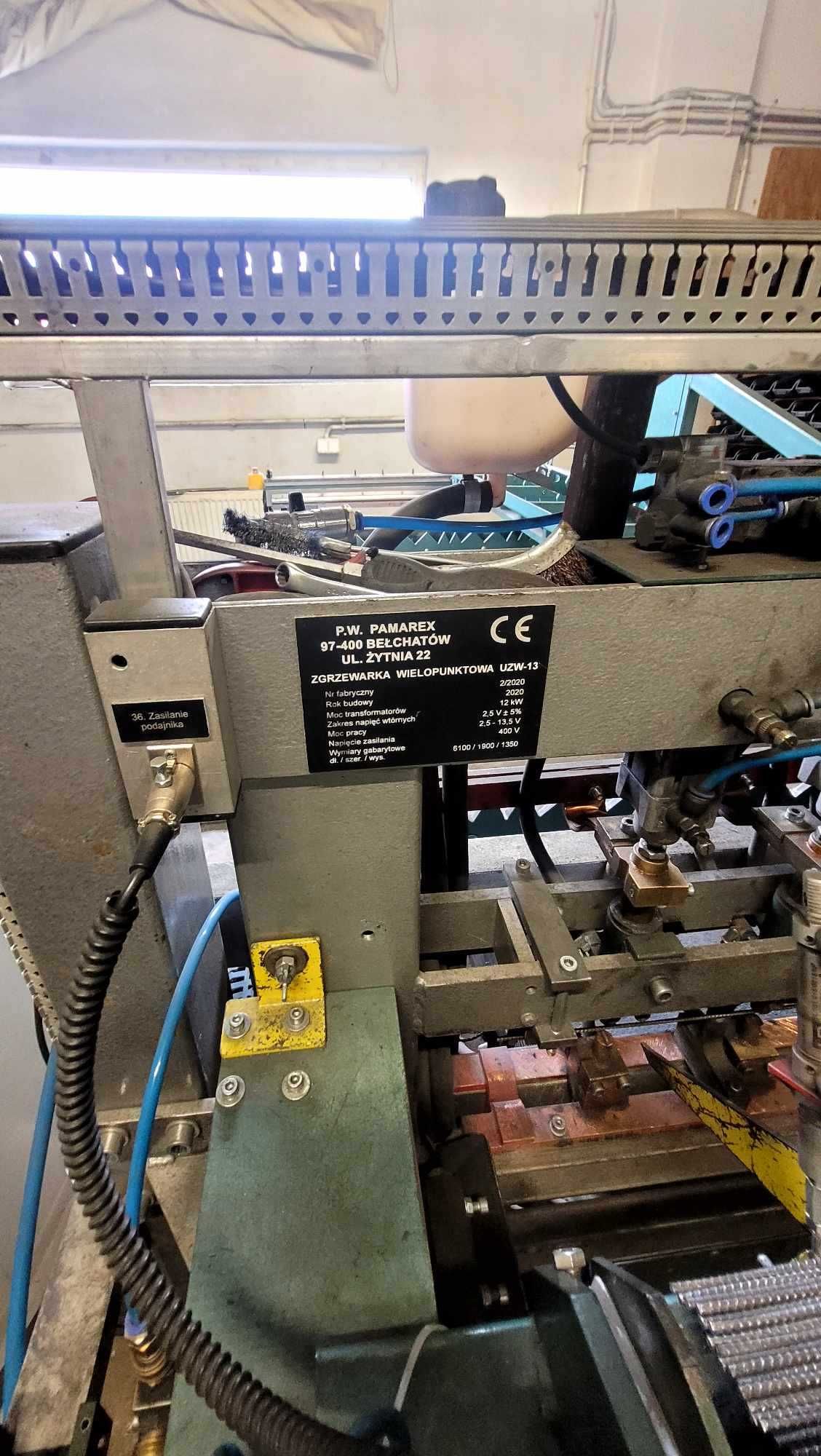 Zgrzewarka wielopunktowa UZW-13 do siatki 1.2x2.4 i 1,0x2,0 automat !!