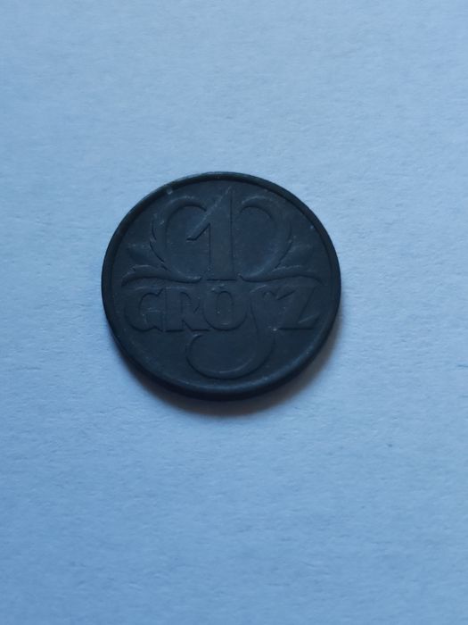 1 grosz 1939 GG cynk stan 1/1-