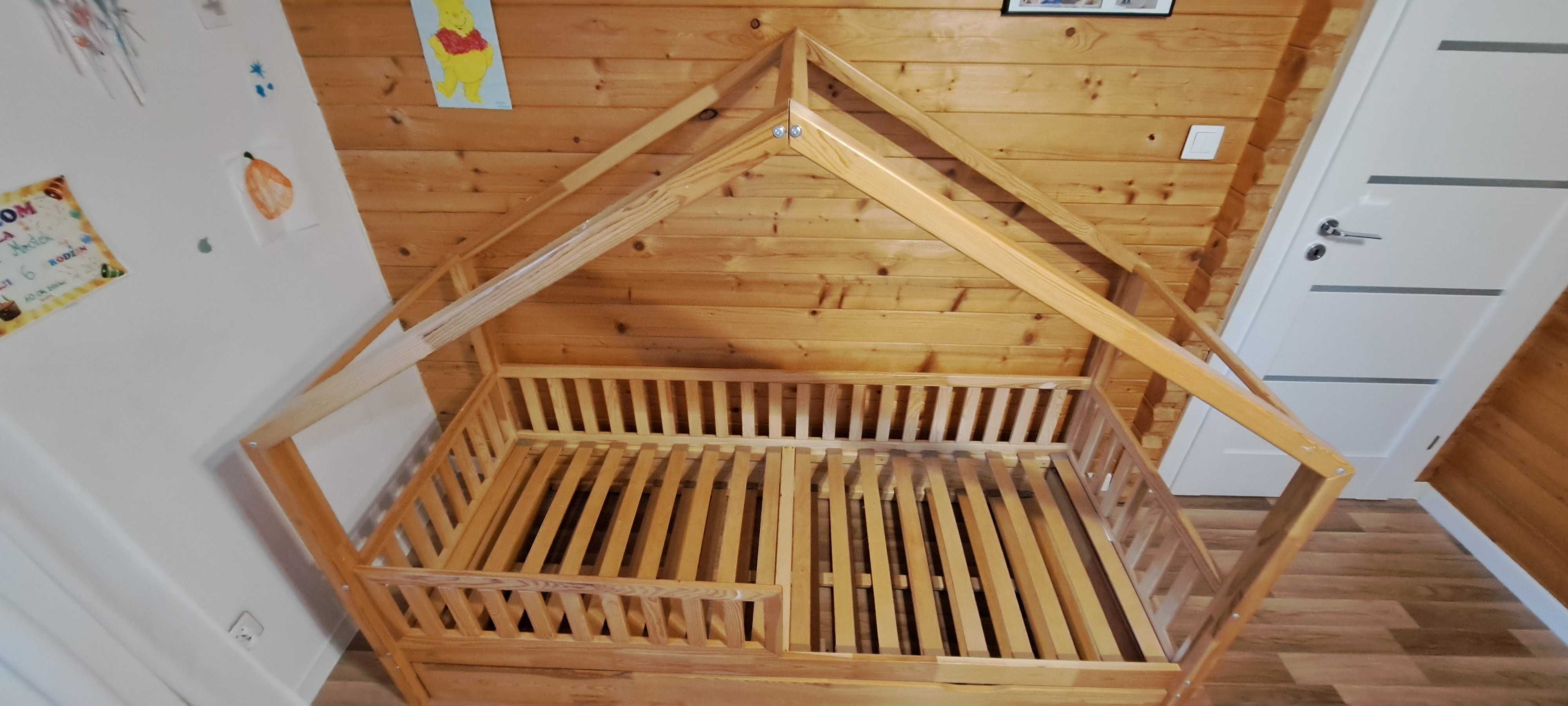Łóżko domek dla dzieci 80x190 podwójne