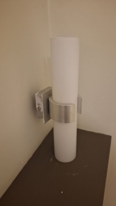 Kinkiet szkło i chrom