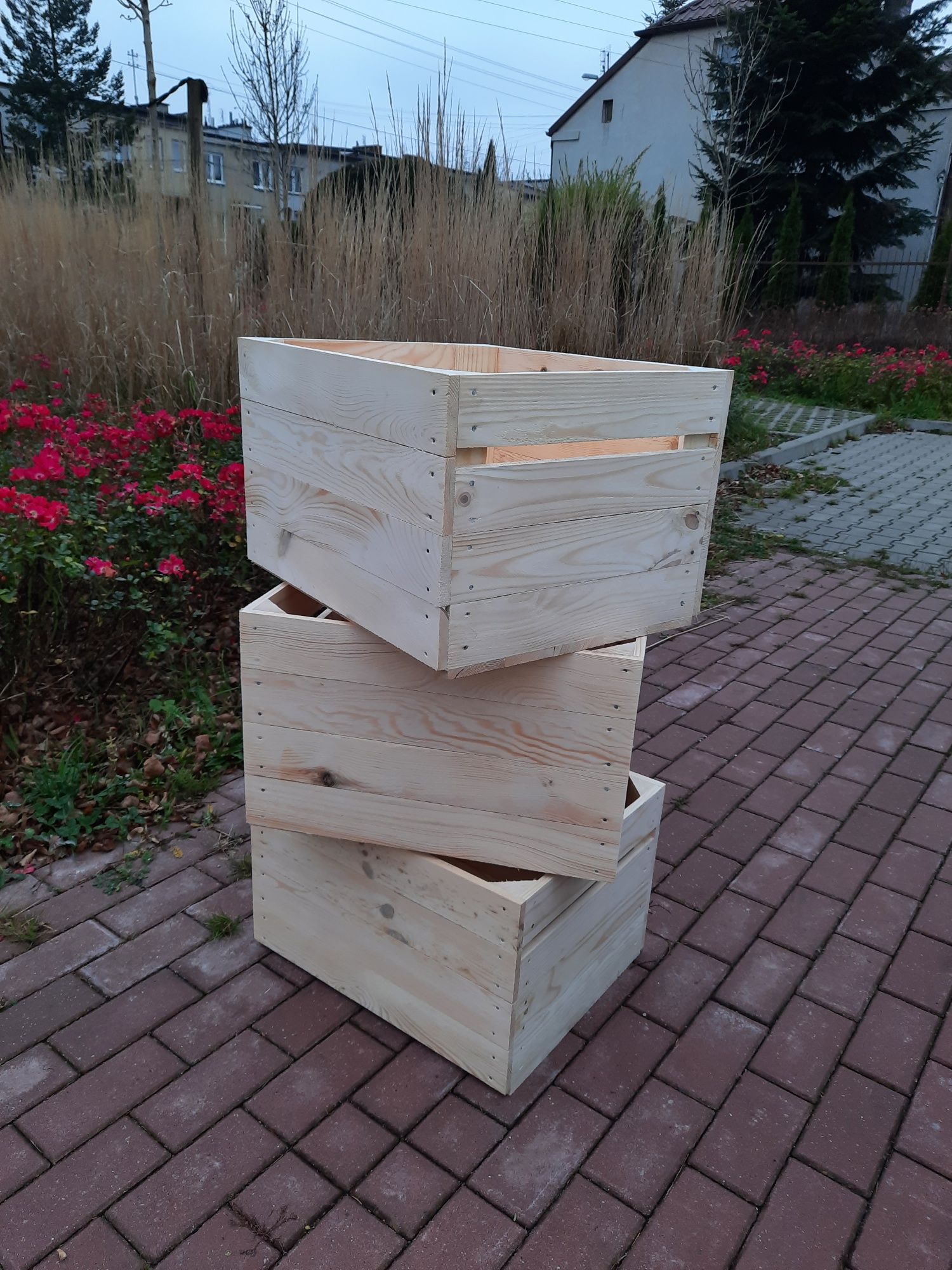 Skrzynka drewniana NUMER-1 szlifowana handmade 50×40×31