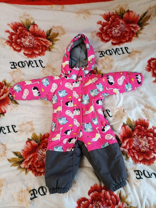 Теплий зимовий комбінезон. Розмір 86