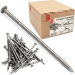 Gwoździe budowlane 80mm 3x80 3" czarne gładkie 5 kg