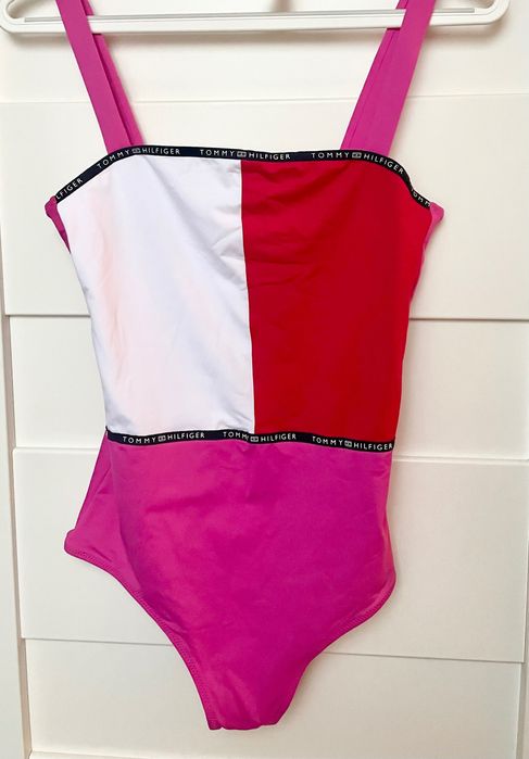 Tommy Hilfiger strój kąpielowy z gumką do włosów 14-16lat 164-176 Nowy