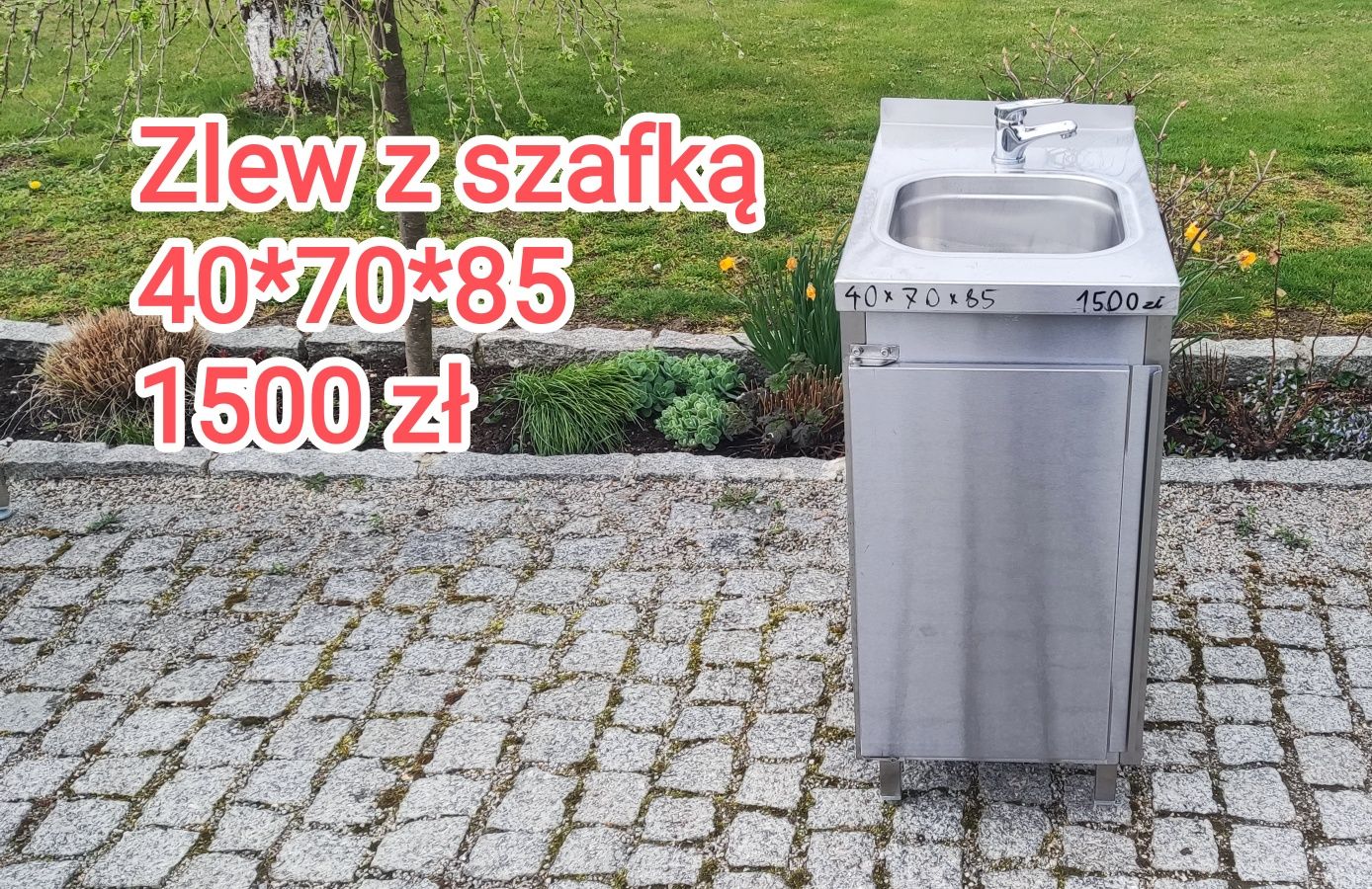 Umywalka z szafką, szafka z umywalką, zlew gastronomiczny