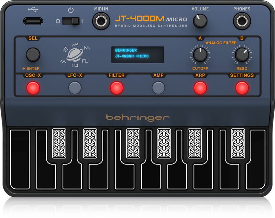 Behringer JT-4000M Micro – syntezator hybrydowy