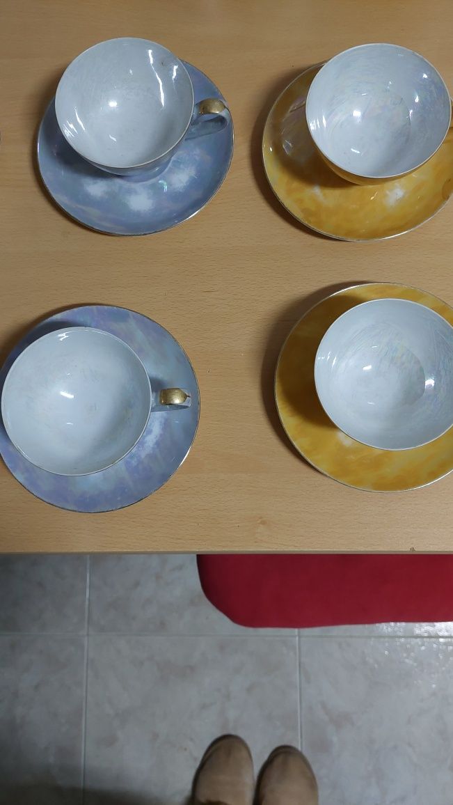Conjunto 8 chávenas chá estilo asiático