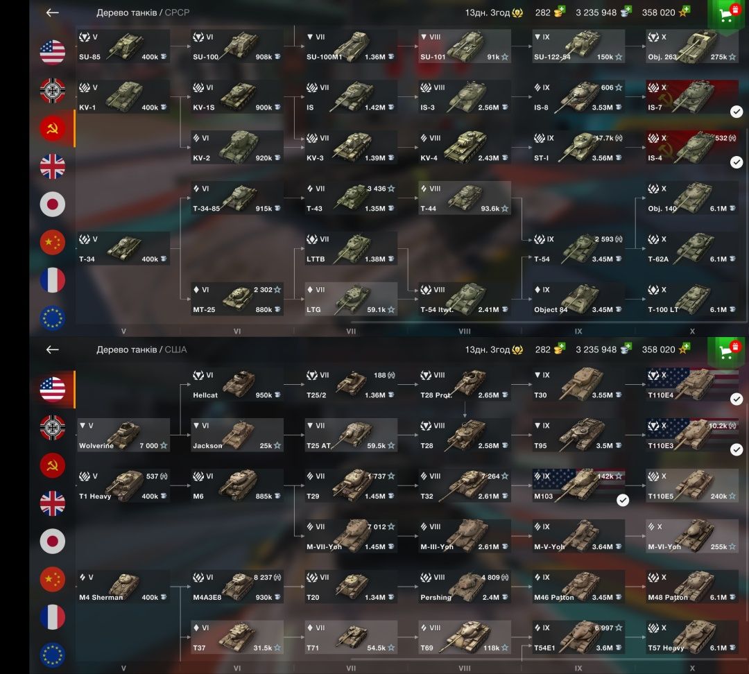 Акаунт WOT Blitz WOT