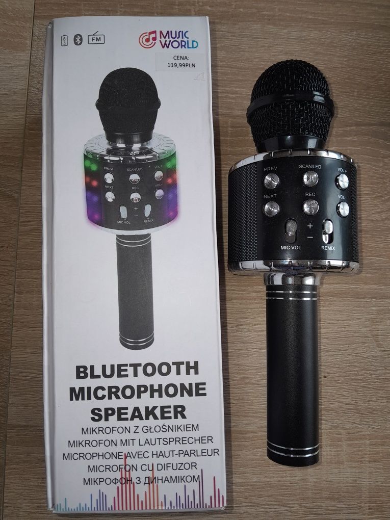 Mikrofon Bluetooth Karaoke z glosnikiem za grosze jak za darmo
