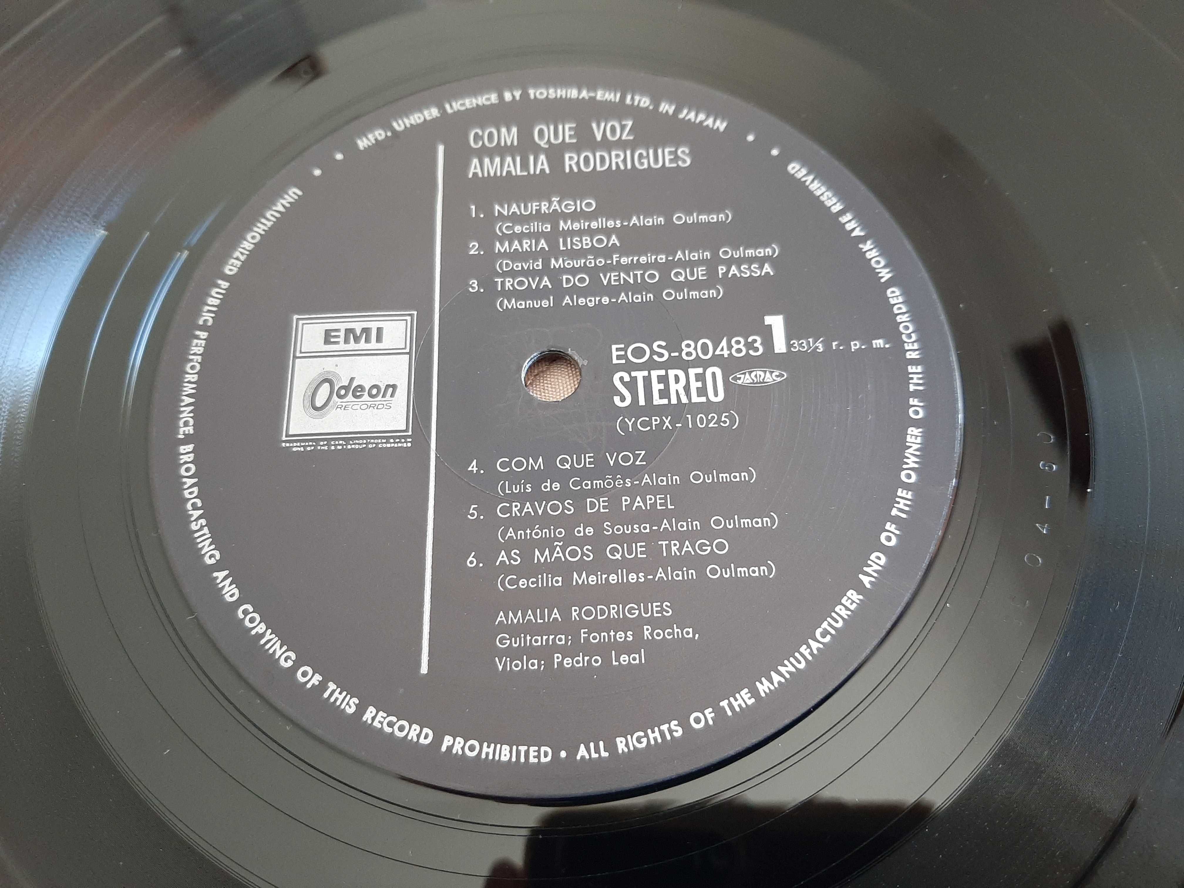 Amália Rodrigues - Com Que Voz - Japão - Vinil LP