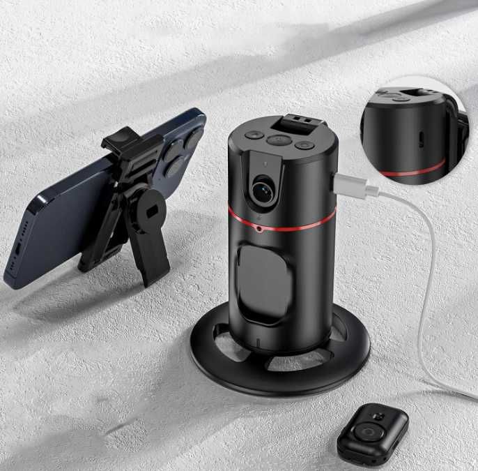 Uchwyt na telefon selfie stick statyw obrotowy czujnikruchu360 ttst758