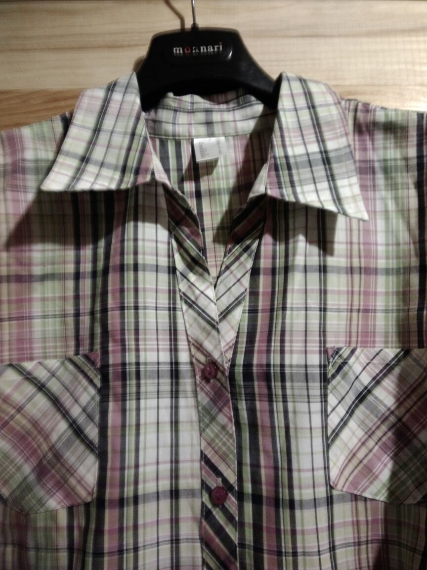 Bluzka damska w kratę rozmiar 46/48 H&M