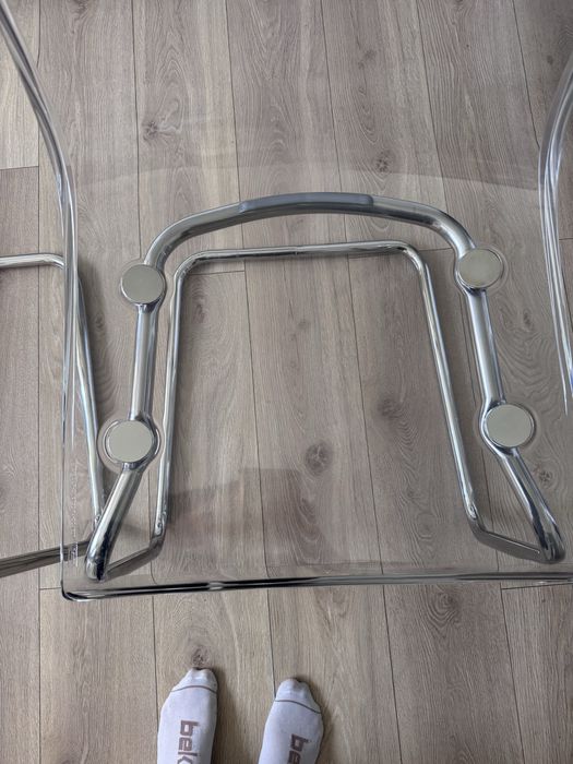 TOBIAS Krzesła, przezroczysty/chrom IKEA
