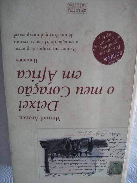 Livro de Manuel Arouca, "Deixei o meu coração em África ".